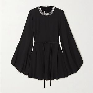 Like new STELLA MCCARTNEY Crystal-Embellished Belted Crepe Mini Dress $2,665 36